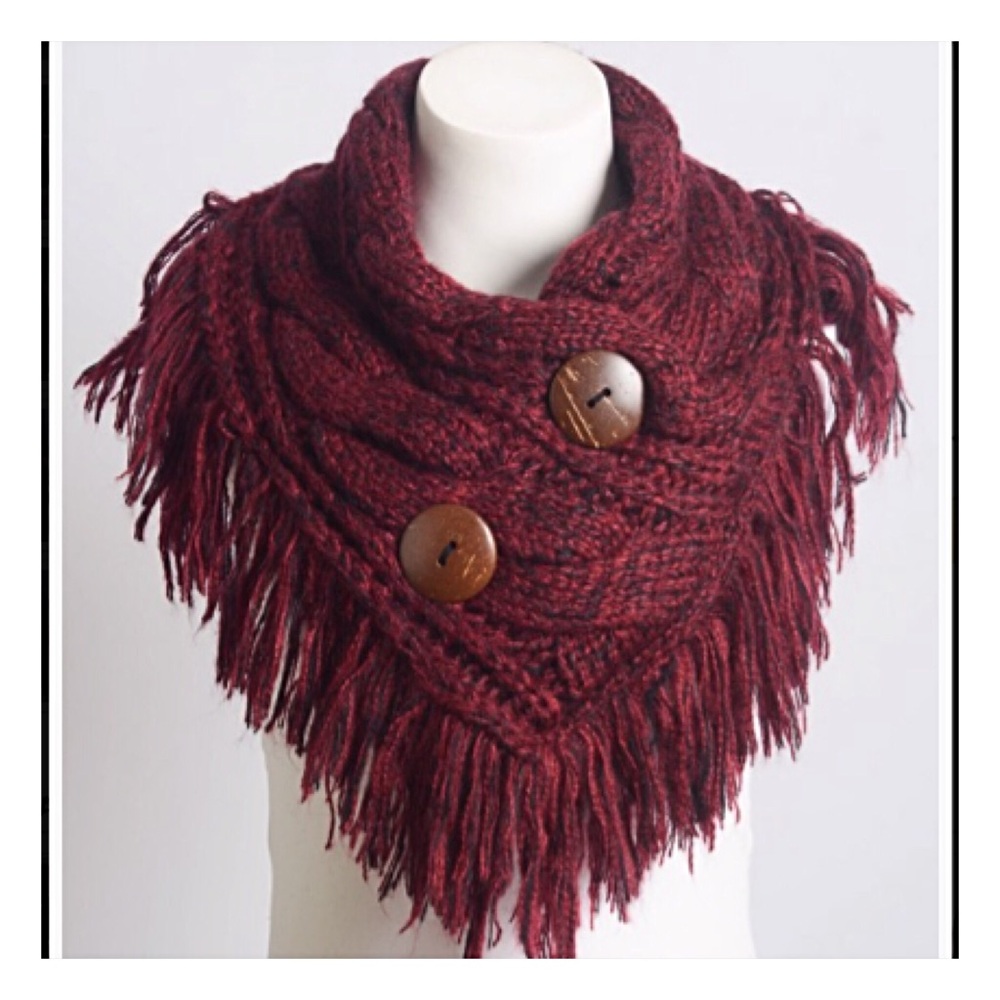 Cozy Soft Neck Warmer Scarf Maroon - Picture 5 of 8